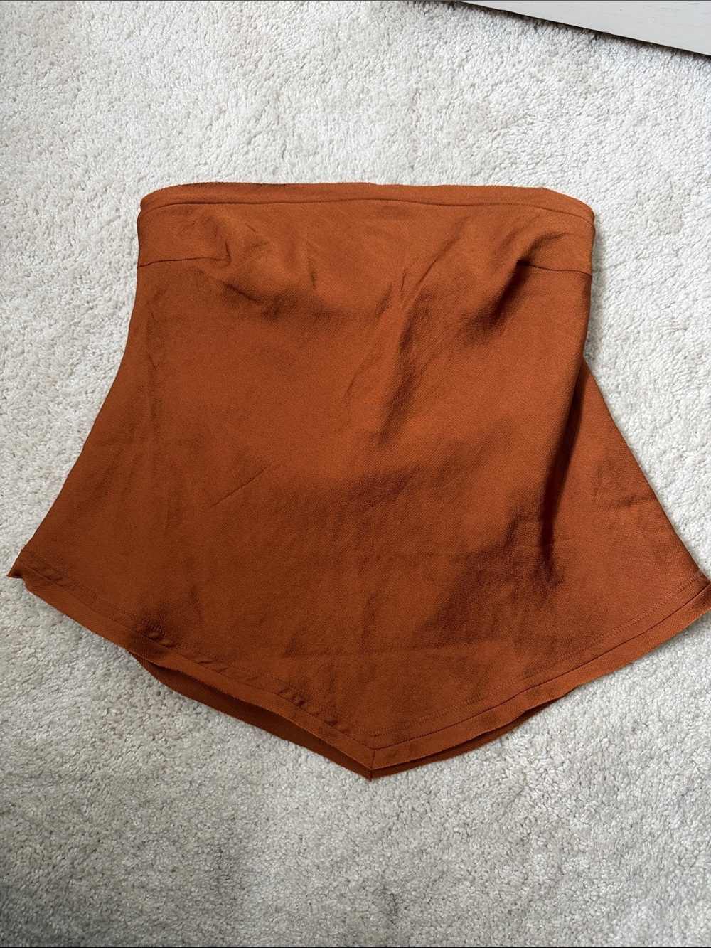 Free people Rust Orange Asymmetric Hem Women's tube top
